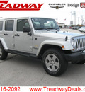 jeep wrangler unlimited 2011 silver suv sahara gasoline 6 cylinders 4 wheel drive automatic 45840