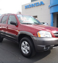 mazda tribute 2004 red suv es v6 gasoline 6 cylinders front wheel drive 4 speed automatic 44410