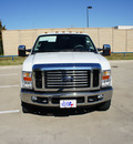 ford f 350 super duty 2009 white lariat diesel 8 cylinders 2 wheel drive automatic 76108