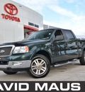 ford f 150 2005 green lariat gasoline 8 cylinders rear wheel drive automatic 32771