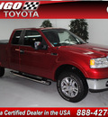 ford f 150 2007 red lariat flex fuel 8 cylinders 4 wheel drive automatic 91731