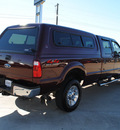 ford f 350 super duty 2009 maroon lariat diesel 8 cylinders 4 wheel drive automatic 76087