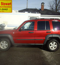 jeep liberty 2006 red suv sport gasoline 6 cylinders 4 wheel drive automatic 43560