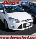 ford focus 2012 white sedan se gasoline 4 cylinders front wheel drive automatic 08753