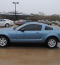 ford mustang 2008 blue coupe gasoline 6 cylinders rear wheel drive automatic with overdrive 76087