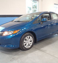 honda civic 2012 blue coupe lx gasoline 4 cylinders front wheel drive automatic 28557