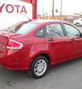 ford focus 2010 red sedan se gasoline 4 cylinders front wheel drive automatic 79925