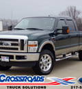 ford f 250 super duty 2009 dk  green lariat diesel 8 cylinders 4 wheel drive automatic 62708