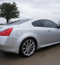 infiniti g37 2008 silver coupe s gasoline 6 cylinders rear wheel drive automatic 76018