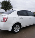 nissan sentra 2010 white sedan gasoline 4 cylinders front wheel drive automatic with overdrive 76018