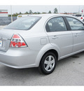 chevrolet aveo 2008 silver sedan ls gasoline 4 cylinders front wheel drive automatic 77388