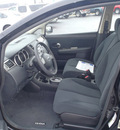 nissan versa 2011 black hatchback 1 8 s gasoline 4 cylinders front wheel drive automatic 28557