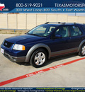 ford freestyle 2005 blue suv sel gasoline 6 cylinders all whee drive automatic 76108