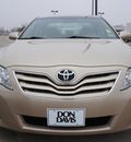 toyota camry 2011 tan sedan le gasoline 4 cylinders front wheel drive automatic 76018