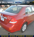 nissan versa 2010 red sedan 1 8 s gasoline 4 cylinders front wheel drive automatic 98632