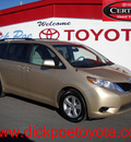 toyota sienna 2011 gold van gasoline 6 cylinders front wheel drive automatic 79925