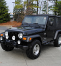 jeep wrangler 2003 black suv x gasoline 6 cylinders 4 wheel drive 5 speed manual 27616