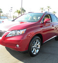 lexus rx 350 2010 red suv gasoline 6 cylinders front wheel drive automatic 92235