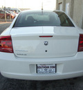 dodge charger 2008 white sedan gasoline 6 cylinders rear wheel drive automatic 60443