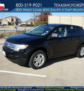 ford edge 2008 black suv se gasoline 6 cylinders front wheel drive automatic with overdrive 76108