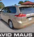 toyota sienna 2011 gold van gasoline 6 cylinders front wheel drive automatic 32771