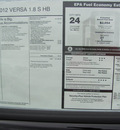 nissan versa 2012 black hatchback s gasoline 4 cylinders front wheel drive automatic 33884