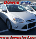 ford focus 2012 white hatchback sel gasoline 4 cylinders front wheel drive automatic 08753