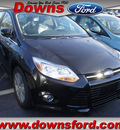 ford focus 2012 black hatchback sel gasoline 4 cylinders front wheel drive automatic 08753