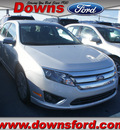 ford fusion 2012 silver sedan sel gasoline 4 cylinders front wheel drive automatic 08753