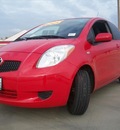 toyota yaris 2008 red hatchback gasoline 4 cylinders front wheel drive automatic 90241