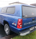 chevrolet silverado 1500 2003 blue pickup truck gasoline 6 cylinders 4 wheel drive automatic 14224