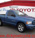 dodge ram 1500 2003 blue pickup truck gasoline 8 cylinders rear wheel drive automatic 79925