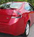 ford focus 2010 red coupe se gasoline 4 cylinders front wheel drive automatic with overdrive 28805