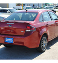ford focus 2010 red sedan ses gasoline 4 cylinders front wheel drive automatic with overdrive 77037
