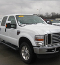 ford f 250 super duty 2009 white lariat diesel 8 cylinders 4 wheel drive automatic 62863
