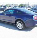 ford mustang 2012 dk  blue coupe premium gasoline 6 cylinders rear wheel drive 6 speed automatic 77388