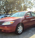 toyota camry 2004 red sedan le gasoline 4 cylinders front wheel drive automatic 32901