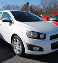 chevrolet sonic 2012 white hatchback lt gasoline 4 cylinders front wheel drive automatic 27591