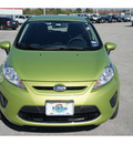 ford fiesta 2011 lt  green hatchback se gasoline 4 cylinders front wheel drive automatic 77388