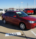ford focus 2009 red coupe se gasoline 4 cylinders front wheel drive automatic with overdrive 76108