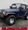 jeep wrangler 2005 blue suv se gasoline 4 cylinders 4 wheel drive manual 98371