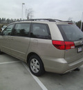 toyota sienna 2004 lt  brown van le 7 passenger gasoline 6 cylinders front wheel drive automatic 75503