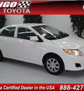 toyota corolla 2010 white sedan le gasoline 4 cylinders front wheel drive automatic 91731