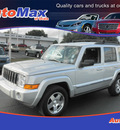 jeep commander 2010 silver suv sport gasoline 6 cylinders 2 wheel drive automatic 34474
