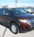 ford edge 2012 dk  red se gasoline 6 cylinders front wheel drive 6 speed automatic 62863