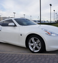 nissan 370z 2010 white coupe gasoline 6 cylinders rear wheel drive automatic 76018