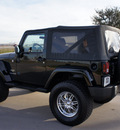 jeep wrangler 2007 black suv sahara gasoline 6 cylinders 4 wheel drive automatic with overdrive 76018