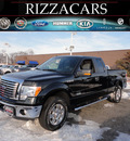 ford f 150 2012 black xlt 4x4 gasoline 6 cylinders 4 wheel drive automatic with overdrive 60546