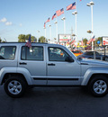 jeep liberty 2010 silver suv sport gasoline 6 cylinders 2 wheel drive automatic 33021