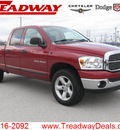dodge ram pickup 1500 2007 red slt flex fuel 8 cylinders 4 wheel drive automatic with overdrive 45840
